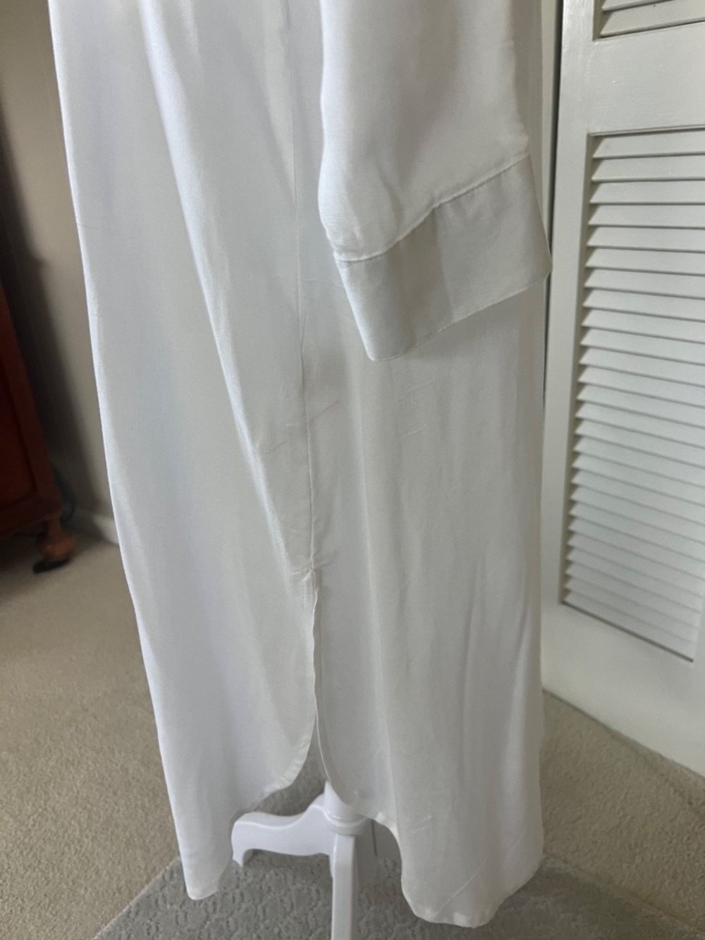 Chelsea & Violet White Long Shirt Style Coverup/Dress - Picture 9 of 15